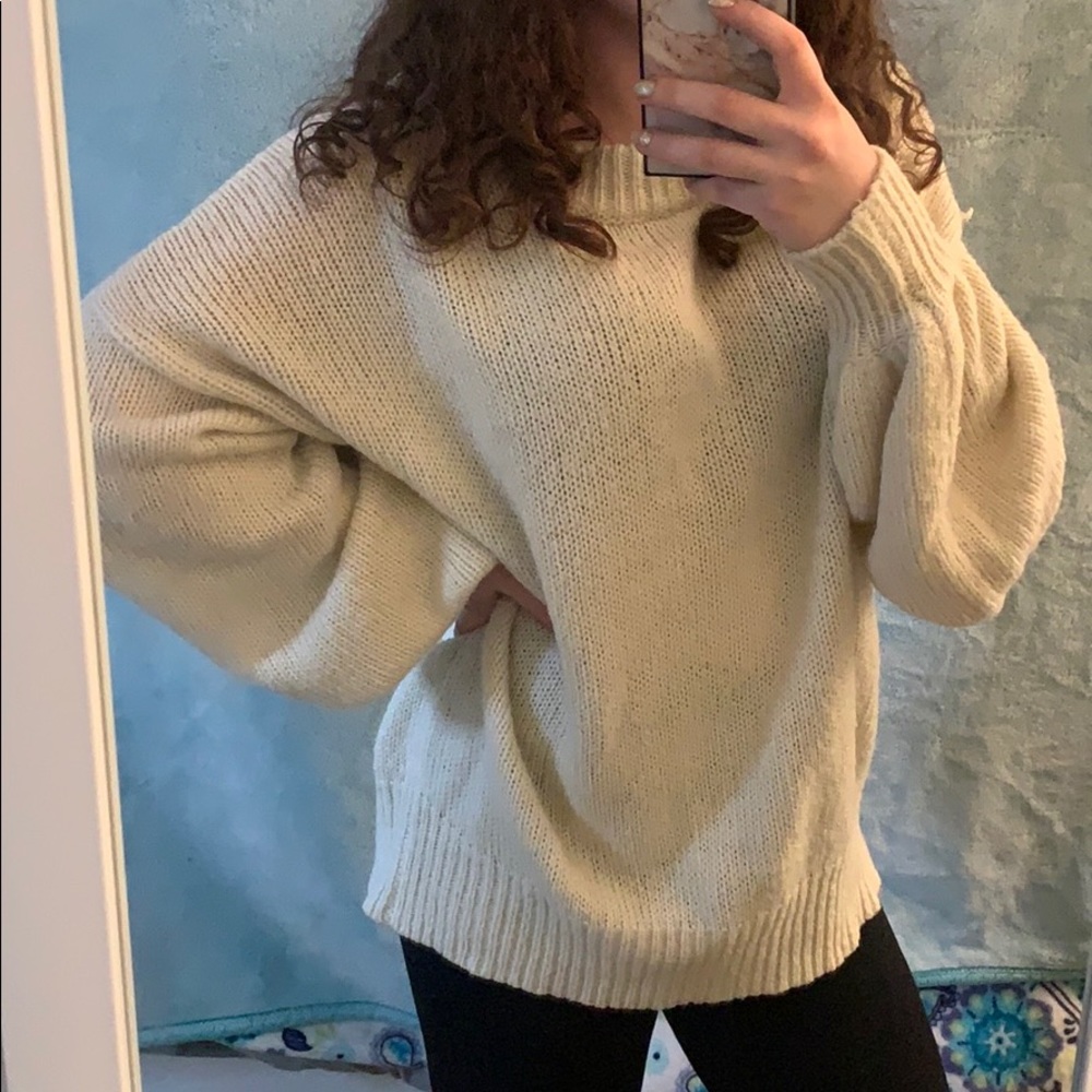 Oversized Cream Sweater